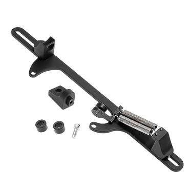 Imagem de X AUTOHAUX Suporte de cabo de acelerador ajustável para série 4500 kit de suportes de mola de extremidade de acelerador liga de alumínio preto
