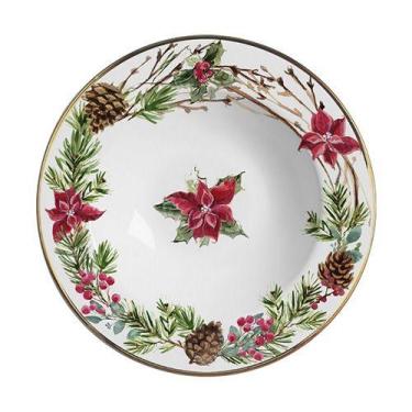 Imagem de Conjunto com 6 Pratos Fundo Guirlanda Ø25cm - Alleanza Cerâmica