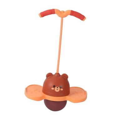 Imagem de Generic Bola de Pogo para crianças, brinquedo de equilíbrio aprimorado com alça, jogos esportivos com luz antiderrapante, exercício de condicionamento físico, Marrom