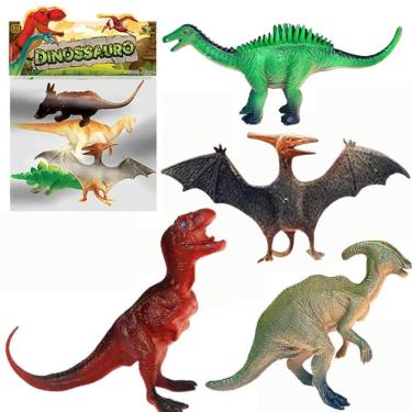 Imagem de Kit Dinossauros Coleção 4 Peças - Dinossauros diversas - O Mundo dos Dinossauros Brincadeira de Criança - PANAMI