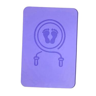 Imagem de UGPLM Tapete de corda de pular, manta de treino, isolamento acústico, dupla face, antiderrapante, para pular, ioga, absorção de choque, almofada de corda de, Roxo
