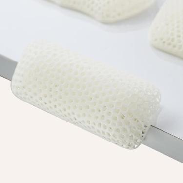 Imagem de FORRTY Conjunto De Almofada De Braço Impressa Em 3D Com Apoio Para Pulso, Suporte Ergonômico Para Teclado E Mouse, Respirável, Descanso De Braço Para Mesa, PC, Jogos, Digitação(Branco,One)