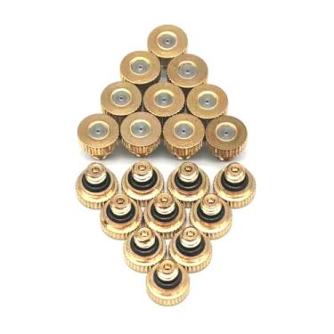 Imagem de Pacote com 20 - Bocal pulverizador de cobre de 0,5 mm, bocal atomizador, para umidificação, resfriamento, supressão de poeira, pulverização