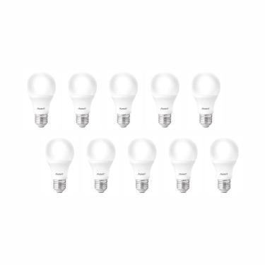 Imagem de Kit 10 Lâmpadas Led Pera 7W Bivolt E27 6500K Luzbranca Avant