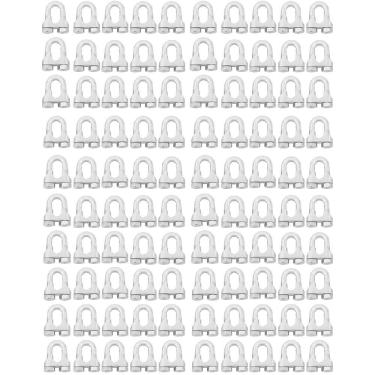 Imagem de Clips Grampo Cabo De Aço 3/16`` 1,0002 100 Unidades Nord