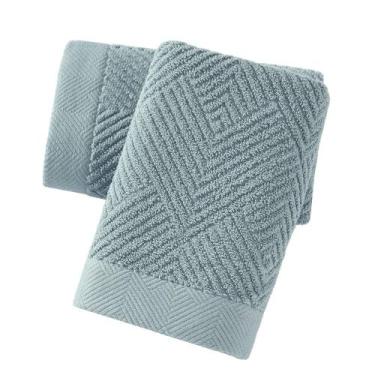 Imagem de Conjunto de toalhas de mão sense gnosis Sage Green 100% algodão x2