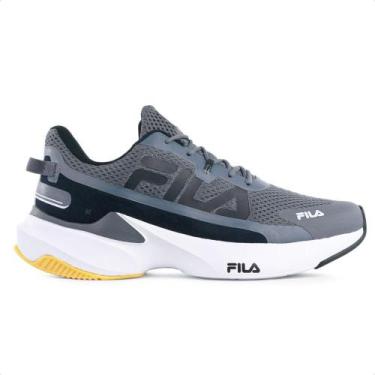 Imagem de Tênis Masculino Fila Recovery - Caminhada - Academia, 38, Grafite, Pre