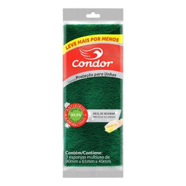 Imagem de Esponja CONDOR Dupla Face Protege Unhas c/ 3un R.1554