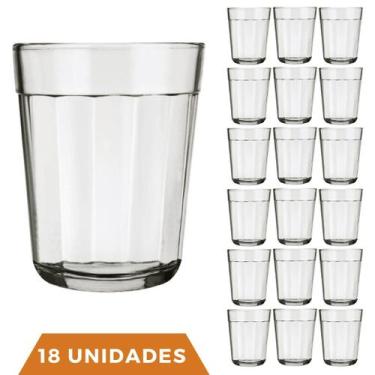 Imagem de 18 Copos Vidro Cachaça Americano Dose Shot 45ml Pinga Nadir - NADIR FI