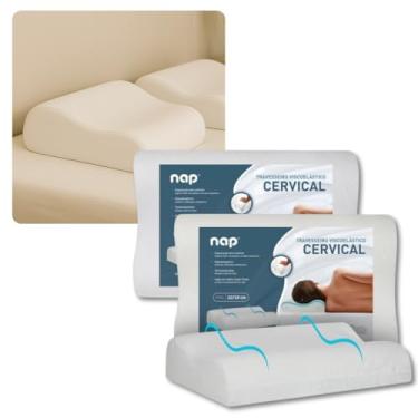 Imagem de Travesseiro Viscoelástico Comfort Cervical Espuma D40 Ergonômico Antiácaro Capa Lavável Duas Alturas 12/14cm (2)