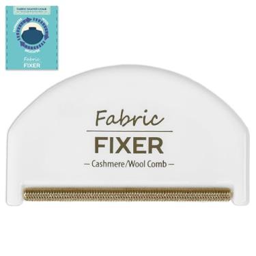 Imagem de Pente de suéter de caxemira para pílulas e penugem com dentes de latão – Defuzzer de tecido manual de lã, raspador de fiapos, pente para roupas e tecidos delicados da Wardrobe Hackers