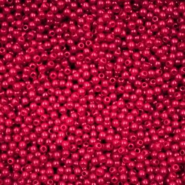 Imagem de PÉROLA DE ABS LISA Nº 03 20G PEROLA 3MM - LADEIRA BIJUTERIAS, Vermelho