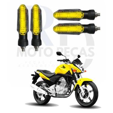 Imagem de Kit Seta para Moto CB 300R Pisca Led Universal P53 12V Esportivo 2013 