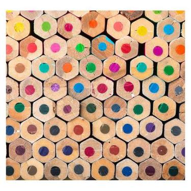 Imagem de Papel de Parede Adesivo Infantil Lápis Escola Bebe Quarto - 486pcp - A