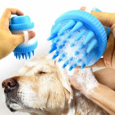 Imagem de Escova Massageador Dispenser Banho Pet Shampoo - Getit Well