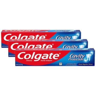 Imagem de Kit com 3 Pastas de Dentes Colgate Cavity Protection - 175ml cada