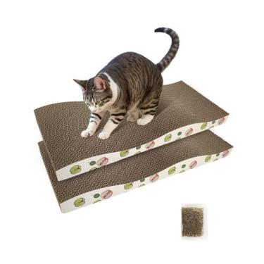 Imagem de Raspadeira Cat Scratching Board TIMHAKA Corrugate Scratcher para ambie
