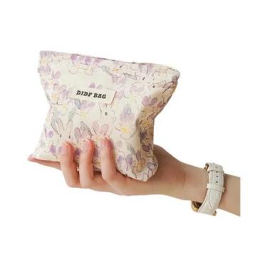 Imagem de Bolsa Feminina Pequena Com Padrão De Planta, Bolsa Portátil Para Armaz