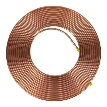 Imagem de Tubo Cobre Panqueca 5/8 15,87mm Parede 1/32 0,79mm 5 Metros