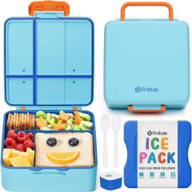 Imagem de Lancheira Fimibuke Chill Bento Box 1065mL com 4 compartimentos com bol