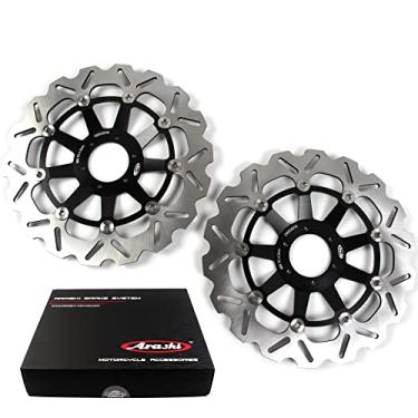 Imagem de Discos de freio dianteiro Arashi Rotores para Honda CBR1100XX 1999-2007, X1100 ELEVEN 2000-2003, CB1284 CB1300 2001-2002, peças de acessórios de motocicleta pretos