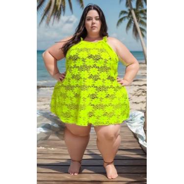 Imagem de Saida De Praia Canga BIG Plus Size VESTIDO tamanho grande arrastão fit