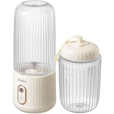 Imagem de Mini Liquidificador Portátil com Copo Extra 280ml + 350ml USB Bivolt Branco