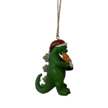 Imagem de Enfeite de árvore de Natal Bella Haus Christmas Shoppe Cup of Joe Dino | Decoração engraçada de 8,3 cm de dinossauro e café