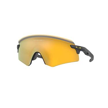 Imagem de Oakley Pacote de óculos de sol OO9471: OO 9471 ENCODER 947104 Carbono fosco e kit de acessórios de coleira azul pequena