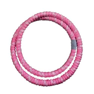 Imagem de Baoblaze Aro de fitness com peso, círculo de fitness dobrável, compacto, para exercícios de cintura, para entretenimento, treinamento de pernas traseiras, Rosa