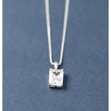 Imagem de Colar Prata Masculino Zircônia Branca - Cravo