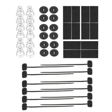Imagem de SCUARI Laços de zíper para ventilador de radiador de carro, acessórios de carro, ventilador de radiador elétrico, kit de instalação compatível com ventilador de suspensão de radiador, adequado para