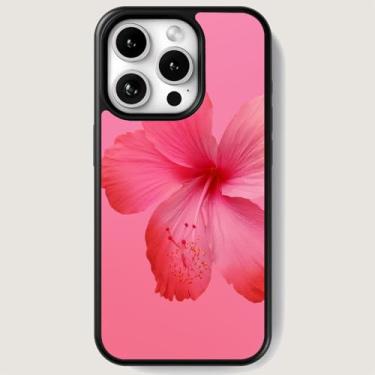 Imagem de Capa de telefone para iphone 16 Pro Max - bonita, moderna, estética, padrão de designer, proteção rígida - serve para Apple iPhone 16 Pro Max capa para mulheres e homens (Hibisco, iPhone 16 Pro Max)