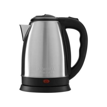 Imagem de Chaleira Elétrica Mondial Premium CE-06 Preta - 2L, Preto e Inox, 220V