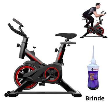 Imagem de Bicicleta Ergométrica Spinning Profissional 150KG Academia com Painel 