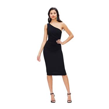 Imagem de Dress The Population Vestido midi colado ao corpo feminino Sita, Preto, P
