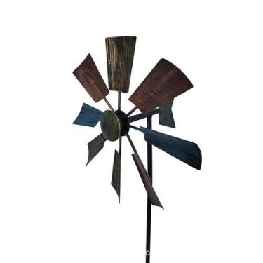 Imagem de Giradores de vento com estaca Moinho de vento Giradores de jardim de m