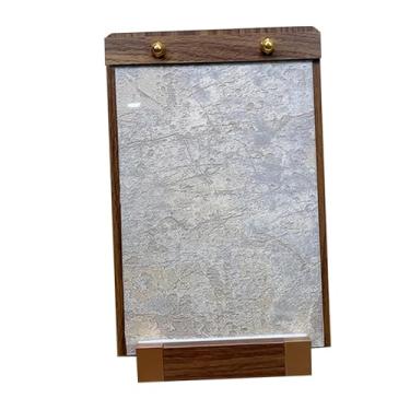 Imagem de oshhni Suporte de exibição de arte de unha, ferramenta de manicure, mesa versátil, portátil, placa de exibição de amostra de ponta de unha de madeira, Cinza, S