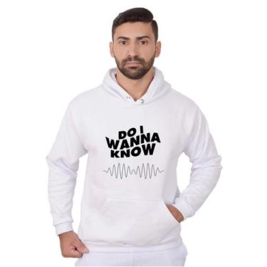 Imagem de Blusa Moletom Banda Masculina Rock Com Bolso e Capuz Branco - Methodic