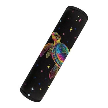 Imagem de Horeset Alças de assento de carro hippie tartaruga almofadas de ombro para adultos, capa universal para cinto de segurança automotiva, acessórios de proteção diária de carros de mochila