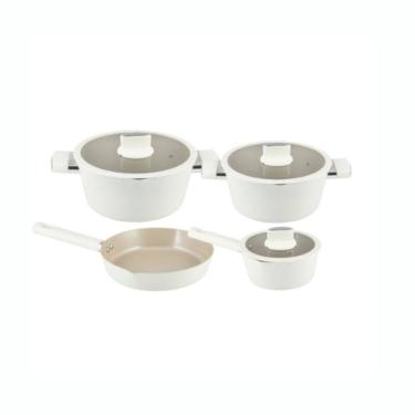 Imagem de Jogo de Panelas Indução 4 Peças Branco Chicago Casambiente
