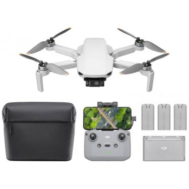 Imagem de Combo DJI Mini 4K Fly More, Drone com Câmera 4K UHD para Adultos, Autonomia de Voo de até 93 Min, Transmissão de Vídeo 10km e Recursos