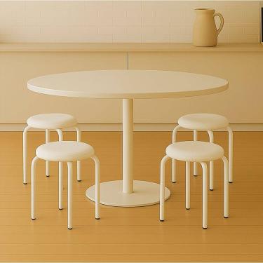 Imagem de Banqueta Cozinha Baixa Empilhável Industrial Kit 4 Jully D03 - D`Rossi