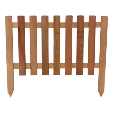 Imagem de Cerca De Madeira Ripada Marrom 60x100 Cm Elegancia