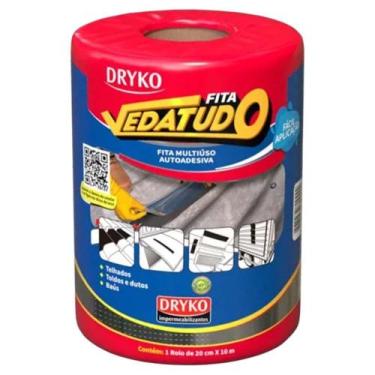 Imagem de Kit Fita Adesiva Multi Uso 20cm Largura 20 Metros - DRYKO