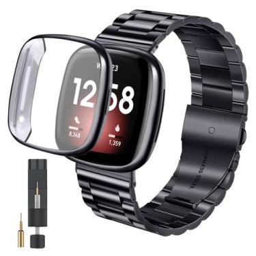 Imagem de Alças de liberação rápida de metal para Fitbit Versa 3/Sense - ZPJPPLX