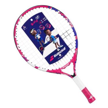 Imagem de Raquete de Tênis Infantil Babolat B-FLY 19 Azul e Rosa