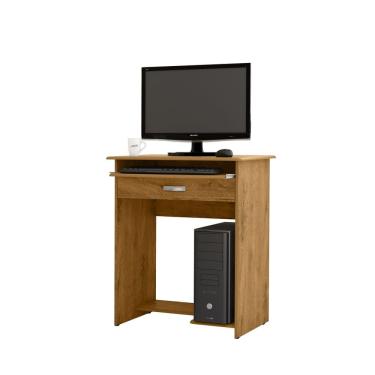 Imagem de Mesa De Computador Prática Com Gaveta Freijó