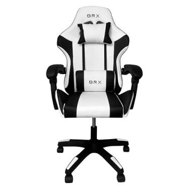 Imagem de CADEIRA GAMER BRX IMPACT WHITE & BLACK