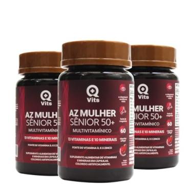 Imagem de Kit AZ Mulher Sênior 50+ QMaisVits 180 Cápsulas Softgel